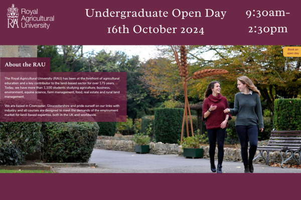 Royal Agricultural University Undergraduate Open Day